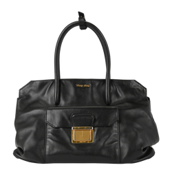 Vitello Tote, Leather, Black, MII, DB, 2*